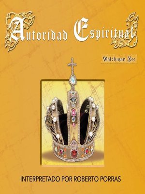cover image of Autoridad espiritual